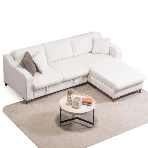 Colțar Extensibil ALENYA cu depozitare 250 x 200 cm