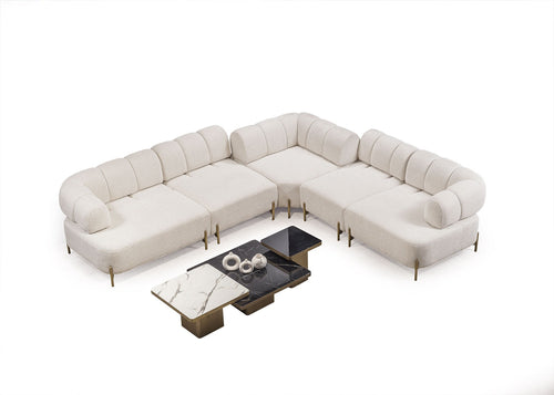 Colțar Extensibil 3+2 locuri AVVA, 330 x 290 cm