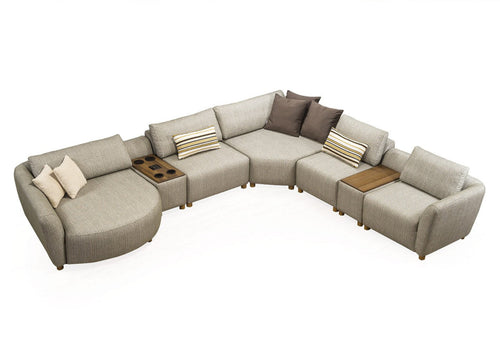 Colțar modulară RUBATO cu modul măsuța 375 x 325 cm, Opțiuni culoare