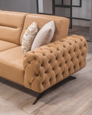 Colțar Extensibil 3+2 locuri HAVANA 300 x 260 cm, catifea țesătură aspect piele, Tipul picioarelor:Metal , detaliu