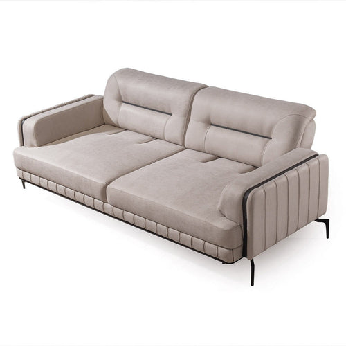 Canapea extensibilă 3 locuri PIANIST 227 cm, material:  țesătură , picioarelor;Metal, detalie extensibila