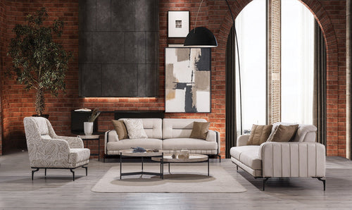 Fotoliu PIANIST 74 cm, material:  țesătură , picioarelor;Metal, setul 2 canapele 1 fotoliu