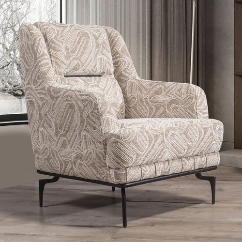 Fotoliu PIANIST 74 cm, material:  țesătură , picioarelor;Metal