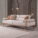 Canapea extensibilă 3 locuri AVIVA lemn picioare  textura Catifea    extensibila