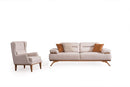 Canapea extensibilă 3 locuri AVIVA lemn picioare  textura Catifea    extensibila setul cu  fotoliu