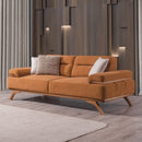 Canapea extensibilă 3 locuri AVIVA lemn picioare  textura Catifea    extensibila