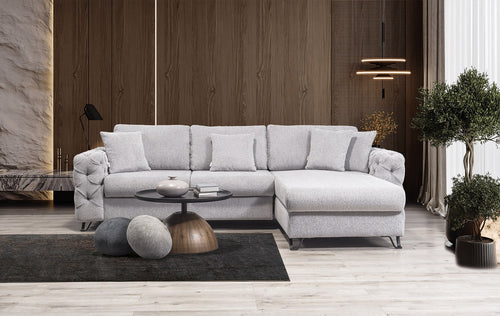 Colțar Extensibil VILLA cu șezlong și depozitare 265 x 200 cm, Opțiuni culoare
