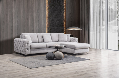 Colțar Extensibil VILLA cu șezlong și depozitare 265 x 200 cm, Opțiuni culoare