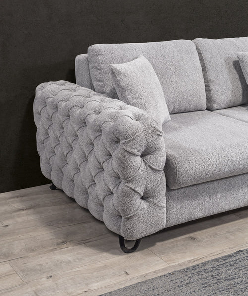Colțar Extensibil VILLA cu șezlong și depozitare 265 x 200 cm, Opțiuni culoare
