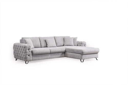 Colțar Extensibil VILLA cu șezlong și depozitare 265 x 200 cm, Opțiuni culoare