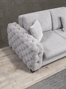 Colțar Extensibil VILLA cu șezlong și depozitare 265 x 200 cm, Opțiuni culoare