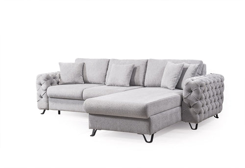 Colțar Extensibil VILLA cu șezlong și depozitare 265 x 200 cm, Opțiuni culoare