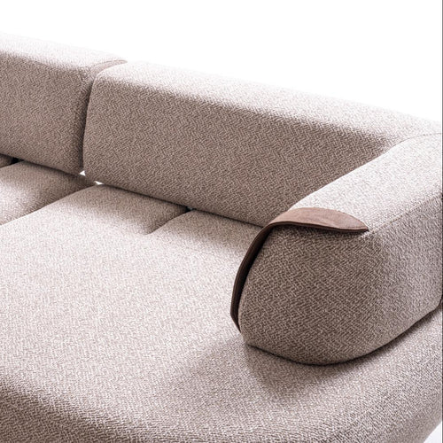 Colțar modular extensibil RELAXA cu șezlong 305 x 170 cm 