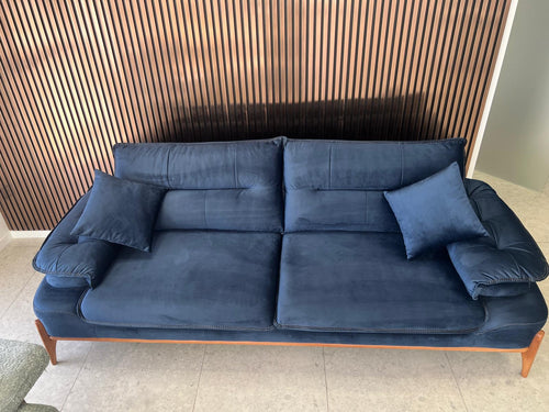 RESIGILAT Canapea extensibilă GALAXY, Easy Clean, 230 cm, Bleumarine