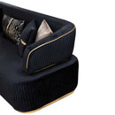 Canapea DORE, Material : Catifea, Picior :  PVC metalic,  detalie