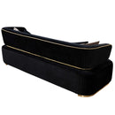 Canapea DORE, Material : Catifea, Picior :  PVC metalic, din spate