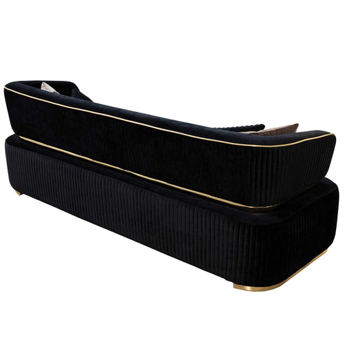 Canapea DORE, Material : Catifea, Picior :  PVC metalic, din spate