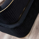 Canapea DORE, Material : Catifea, Picior :  PVC metalic,  detalie din spate