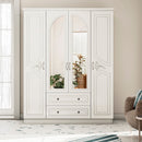 Dulap JESSICA cu oglindă 4 uși 2 sertare 140 x 182 cm