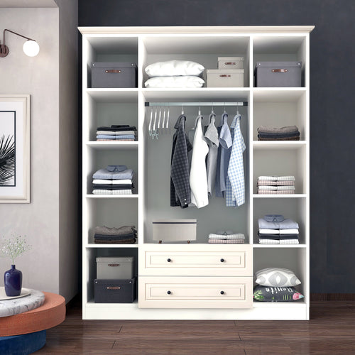 Dulap JESSICA cu oglindă 4 uși 2 sertare 140 x 182 cm