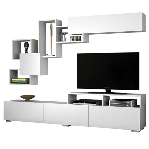 Set comodă TV HILDA 5 uşi 6 rafturi 210 cm, Opțiuni culoare