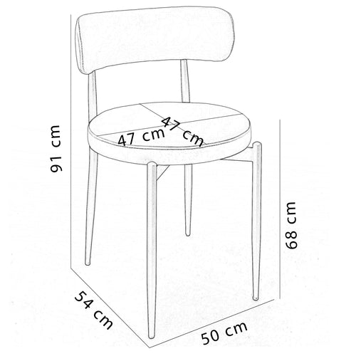 Scaun Bar POLO, Opțiuni culoare - Maroom