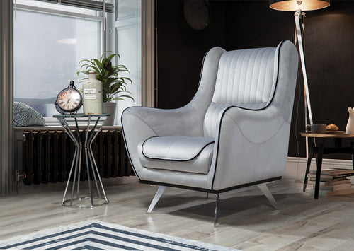 Fotoliu MAGNUM 82 cm, material: Catifea, picioarelor: Metal sau lemn