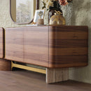 Comodă ASTRA cu oglindă 4 uși 230 x 80 cm - Maroom