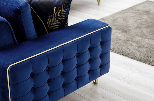 Canapea extensibilă 3 locuri SEMENTA Gold 220 cm, Easy clean, Opțiuni culoare