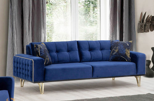 Canapea extensibilă 3 locuri SEMENTA Gold 220 cm, Easy clean, Opțiuni culoare