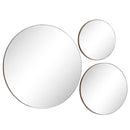 Set 3 buc Oglindă LAVA Diametru 75 - 45 - 35 cm - Maroom