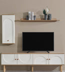 Set Comodă TV LAVA 1 raft 5 uși 200 cm - Maroom