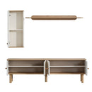 Set Comodă TV LAVA 1 raft 5 uși 200 cm - Maroom