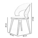 Scaun SHERWOOD, Lemn masiv, Opțiuni culoare - Maroom