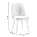 Scaun ASPEN-NV, Lemn masiv, Opțiuni culoare - Maroom