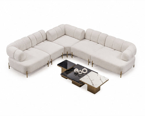 Colțar Extensibil 3+2 locuri AVVA, 330 x 290 cm