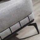 Canapea extensibilă 3 locuri PIANIST 227 cm, material:  țesătură , picioarelor;Metal, detalie din stanga