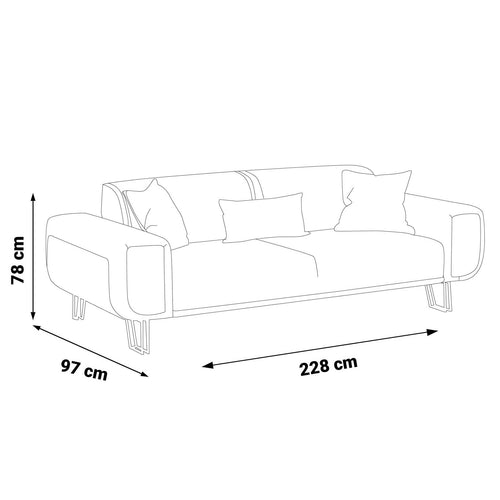 Canapea extensibilă BASIC, Opțiuni culoare și dimensiune 