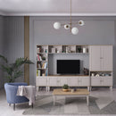 Bibliotecă BRENNA 1 raft 4 uși 90 x 199 cm - Maroom