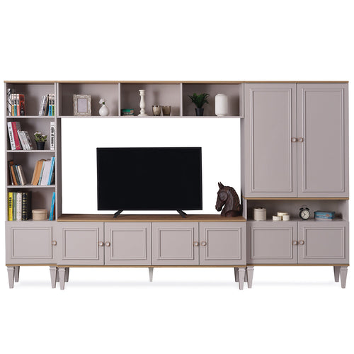 Bibliotecă BRENNA 4 rafturi 1 ușă 45 x 199 cm - Maroom