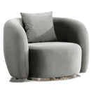 Fotoliu MUFFIN-MR, Opțiuni culoare, Material : Catifea  Picior&nbsp : Metal Argintiui -  gold - tesatura , Pernă Pentru Spate : Burete moale