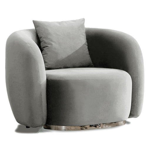 Fotoliu MUFFIN-MR, Opțiuni culoare, Material : Catifea  Picior&nbsp : Metal Argintiui -  gold - tesatura , Pernă Pentru Spate : Burete moale