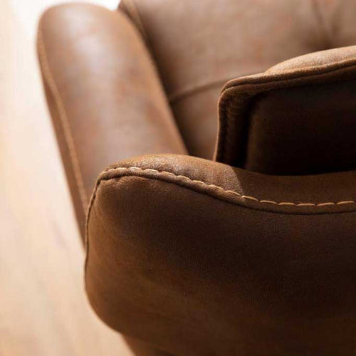 Canapea extensibilă TESLA,  senzația de piele natural, Picioarele : din metal vopsit în câmp electrostatic. ,   detalie ,  din lateral