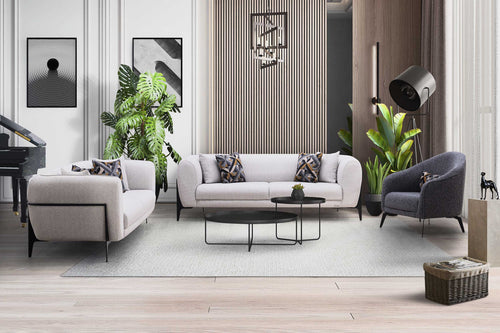 Canapea 3 locuri ESILA 225 cm, Opțiuni culoare - Maroom