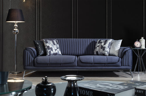 Canapea extensibilă 3 locuri MAGNUM 230 cm, material: Catifea, picioarelor: Metal , din fata