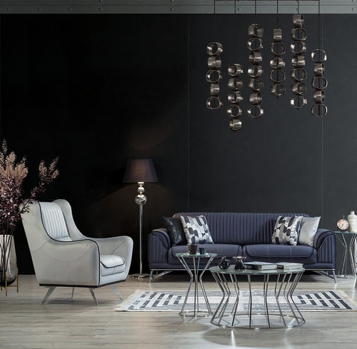 Canapea extensibilă 3 locuri MAGNUM 230 cm, material: Catifea, picioarelor: Metal ,