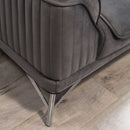 Colțar Extensibil 6 locuri MAGNUM 300 x 260 cm , material: Catifea, picioarelor: metal , detalie