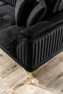 Canapea extensibilă 3 locuri MAGNUM 230 cm, material: Catifea, picioarelor: Metal ,detalie