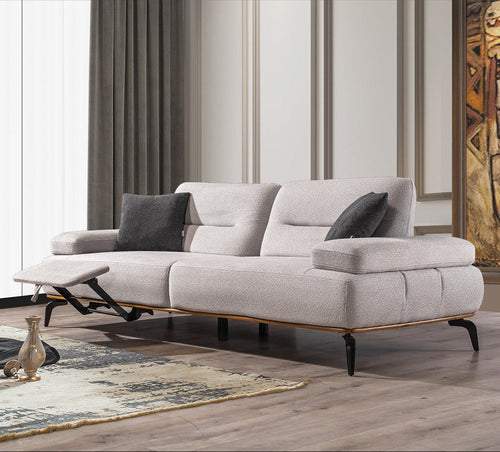 Canapea extensibilă cu suport pentru picioare META, material: Stofa  , piciore metal,