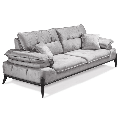 Canapea extensibilă GALAXY , Tip material:&nbsp;Catifea exclusivă, Tipul picioarelor: Lemn , extensibila detalie